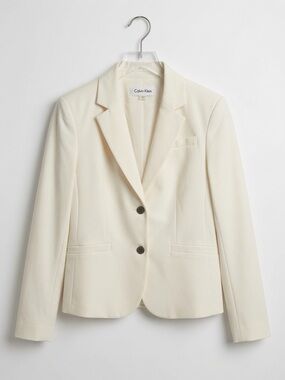 Calvin Klein Cream Blazer Size 8